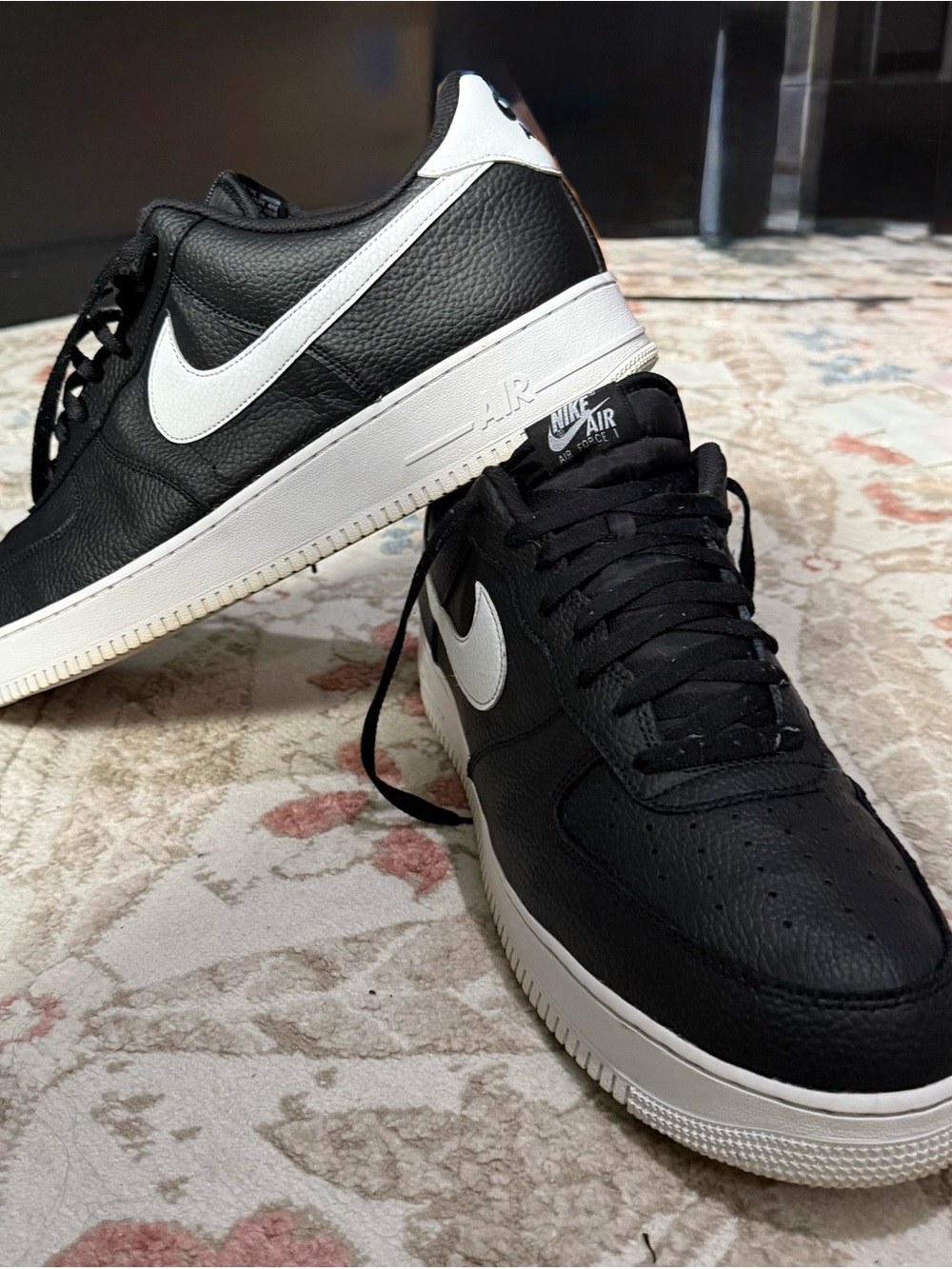 Nike Air Force 1 Low Black White Men’s Size 18 Rare Big Size AF1 Sneakers